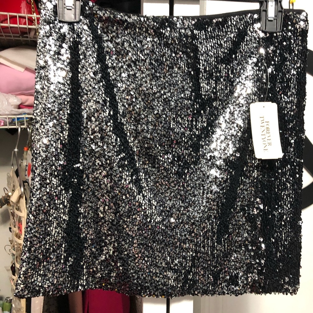 Forever 21 Sequins Mini Skirt